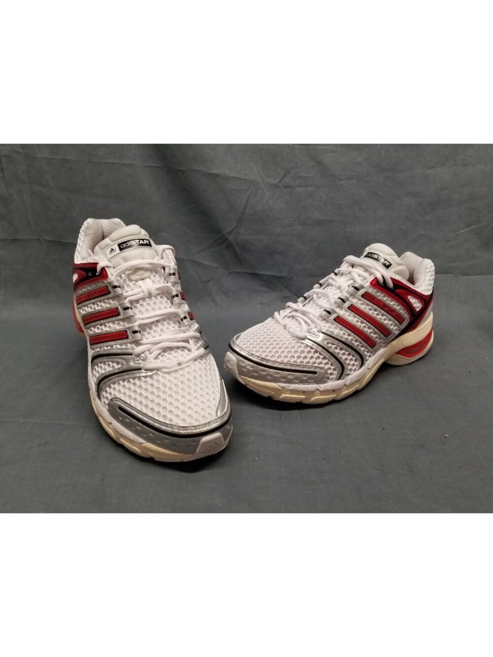 Adidas Adistar Control 5 White Better Scarlet Grey Men's Size 11.5 NEW NO BOX!